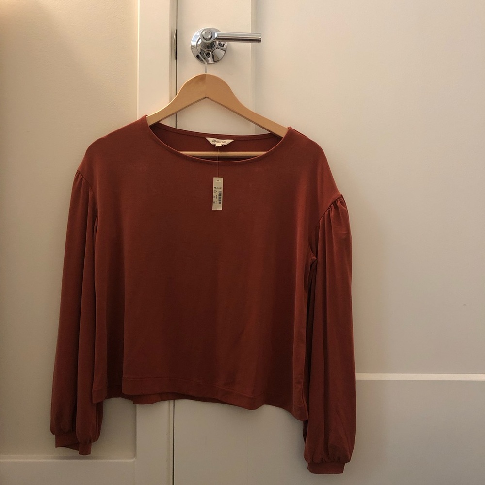 NWT Madewell rust cropped top